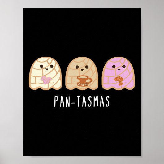 Poster Ghost Funny Éffrayant Conchas Mexicain Ghost (Devant)