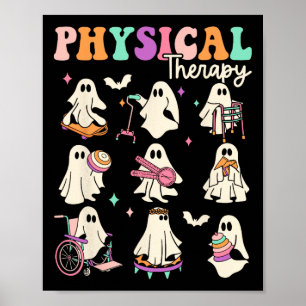 Poster Ghost Funny Physiothérapie Pt Physiothérapeute