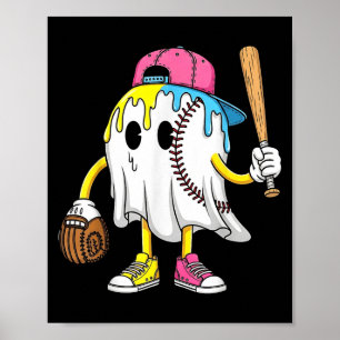 Poster Ghost Ghost Cream Baseball Spots Baseball Drits