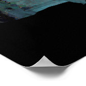 Poster Ghost Girl in Blue – Haunting Surreal Art (Coin)