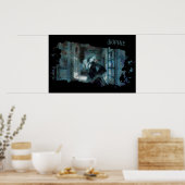 Poster Ghost Girl in Blue – Haunting Surreal Art (Cuisine)