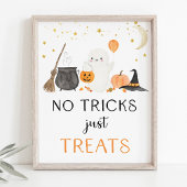 Poster Ghost Halloween Pas de Trucs Traite Simplement Sig