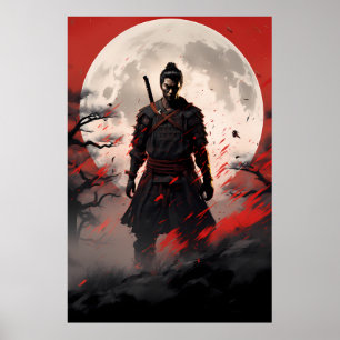 Poster Ghost of Tsushima samouraï