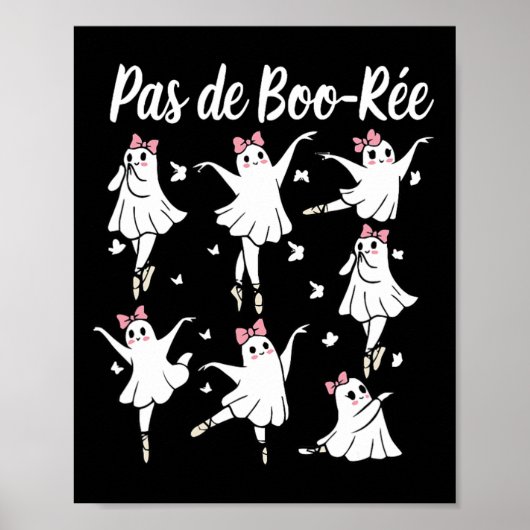 Poster Ghost Pas De Boo-rée Llet Danseuse Éffrayante Hall (Devant)