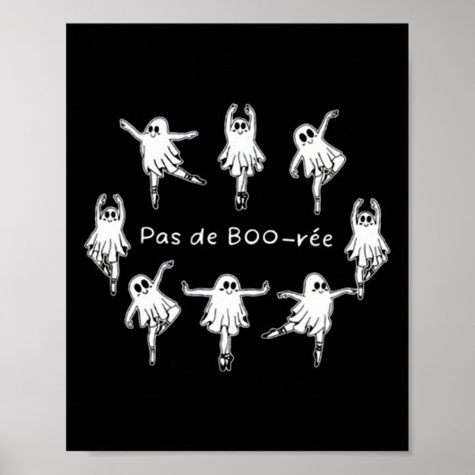 Poster Ghost Pas De Boo-rée Llet Danseuse Éffrayante Hall (Devant)