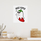 Poster Ghost Pepper Funny Chili Pun (Cuisine)