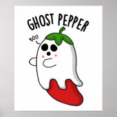 Poster Ghost Pepper Funny Chili Pun (Devant)