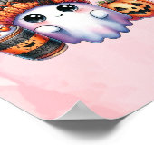 Poster Ghost pour Enfants Anniversaire Cute Coffee (Coin)