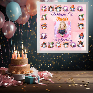 Poster Ghost pour Enfants Anniversaire Cute Coffee