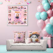 Poster Ghost pour Enfants Anniversaire Cute Coffee