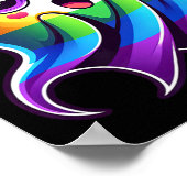 Poster Ghost Rainbow Gay pride Funny (Coin)