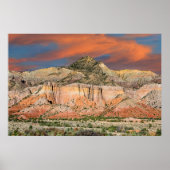 Poster Ghost Ranch Mountain Pastels (Devant)