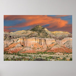 Poster Ghost Ranch Mountain Pastels