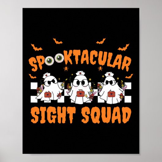 Poster Ghost Sight Squad Halloween Optométrie (Devant)