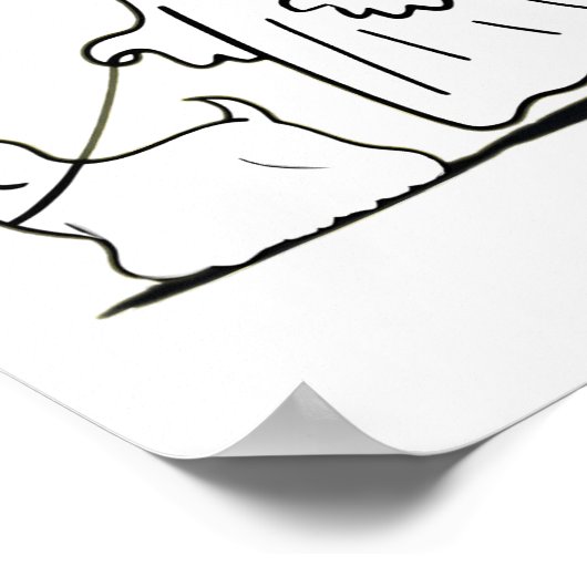 Poster Ghost Walking Chien Ghostile Drôle Halloween Chien (Coin)