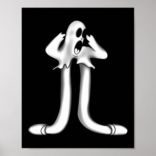 Poster Ghost X Koko Le Clown effrayant Goth (Devant)