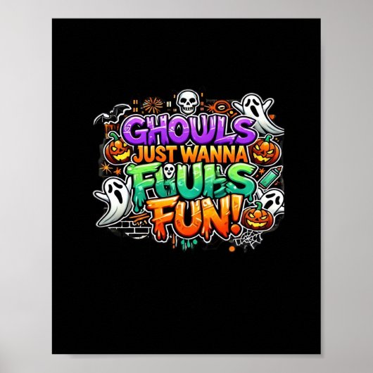 Poster Ghouls veut juste s'amuser - Gouls d'automne (Devant)