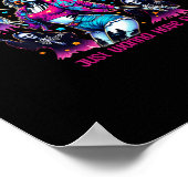 Poster Ghouls veut juste s'amuser Halloween femmes filles (Coin)
