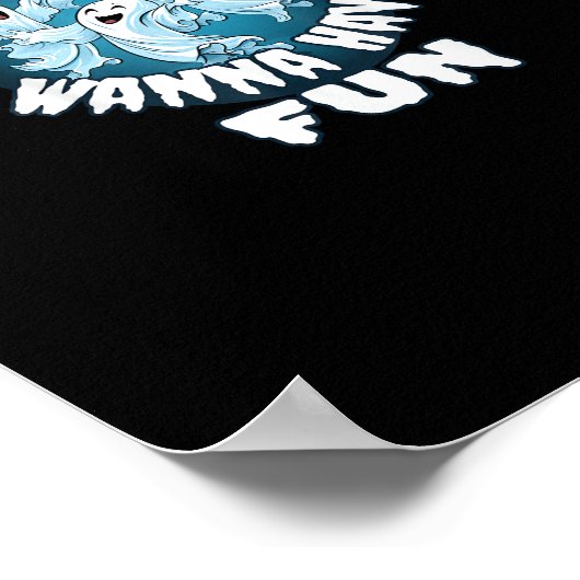 Poster Ghouls veut juste s'amuser Sloth Halloween (Coin)