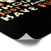 Poster Ghouls veut juste s'amuser Sloth Halloween (Coin)