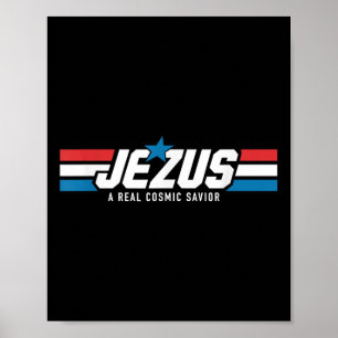 Poster Gi Jésus Un Vrai Sauveur Cosmique Jésus Foi Chréti