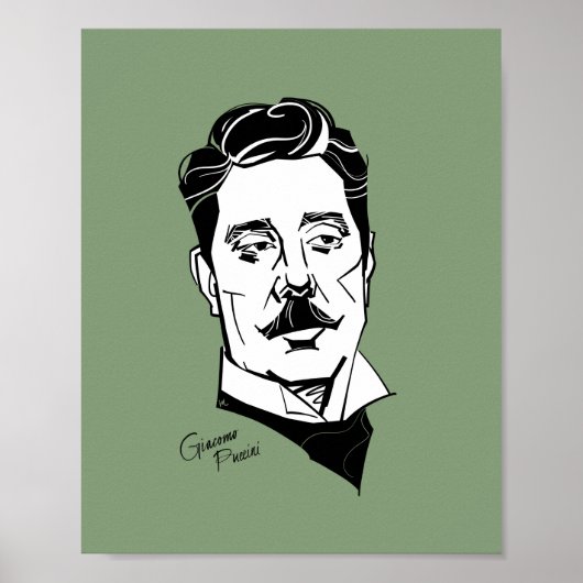 Poster Giacomo Puccini (Devant)