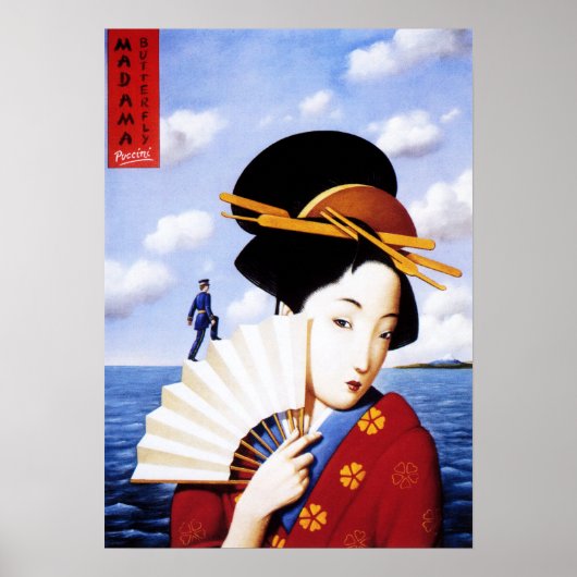 Poster Giacomo Puccini MADAMA BUTTERFLY Opera Play Show (Devant)