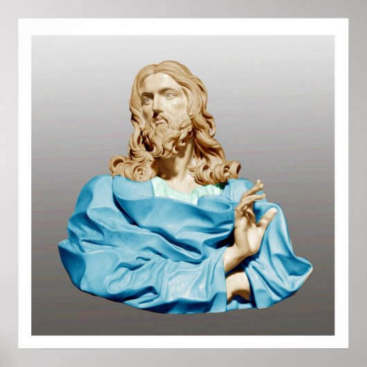 Poster Gian Lorenzo Bernini Bust of Christ 1679 (Devant)
