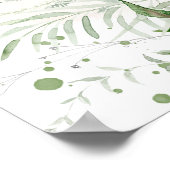 Poster GIANNA Etherial Greenery Baby Shower Bienvenue (Coin)
