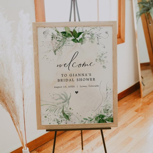 Poster GIANNA Etherial Greenery Réception de Mariage Bien