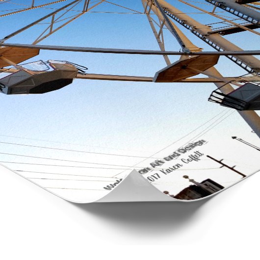 Poster Giant Ferris état de roue équitation carnaval (Coin)