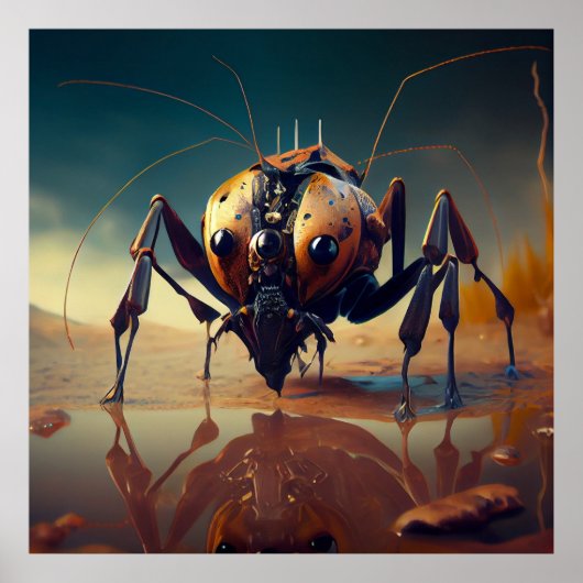 Poster Giant insect (Voorkant)