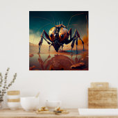 Poster Giant insect (Keuken)