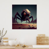 Poster Giant insect (Keuken)