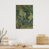 Poster Giant Peacock Moth (1889) par Vincent van Gogh (Cuisine)