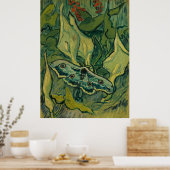 Poster Giant Peacock Moth Vincent van Gogh 1889 (Cuisine)