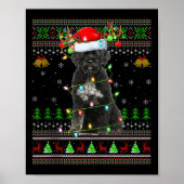 Poster Giant Schnauzer Dog Ugly Christmas Sweaters Holida (Devant)