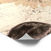 Poster Giant Vintage Sunflower Sepia Brown Yellow Texture (Coin)