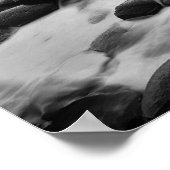 Poster Giants Causeway Sunset noir et blanc (Coin)