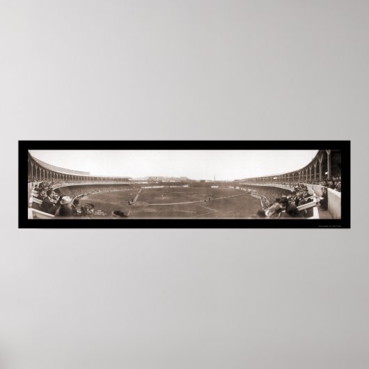 Poster Giants Polo Grounds Baseball Photo 1910 (Devant)