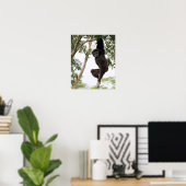 Poster Gibbon Swing from Tree (Bureau à domicile)