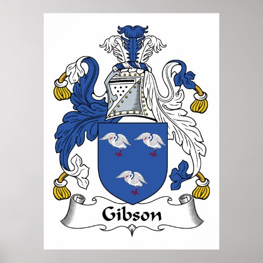Poster Gibson Family Crest (Devant)