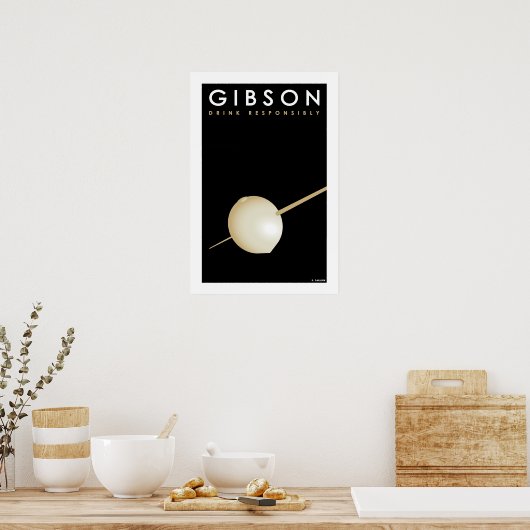Poster Gibson (Petite affiche) (Cuisine)
