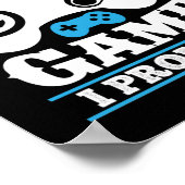 Poster Gift Gamer Juste Un Jeu De Plus Je Promets (Coin)