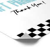 Poster Gift Parking Blue Race Voiture Panneau de la table (Coin)