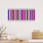 Poster Gigantesque multicouleur Barcode Art (Cuisine)