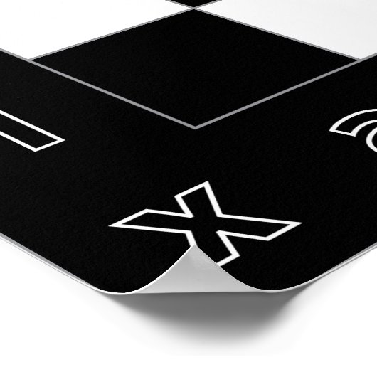 Poster gigantesque table d'échecs (Coin)