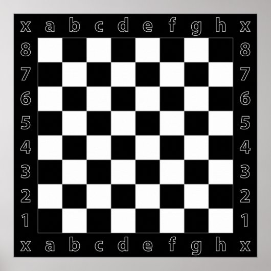 Poster gigantesque table d'échecs (Devant)