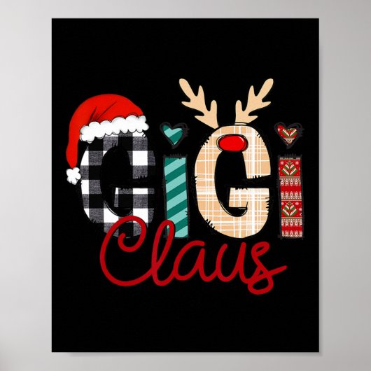 Poster Gigi Claus Reindeer Noël (Devant)