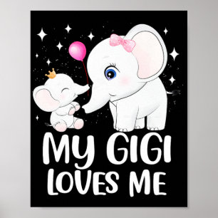 Poster Gigi M'Aime Jolie Aiguille Éléphante Pour Les Enfa